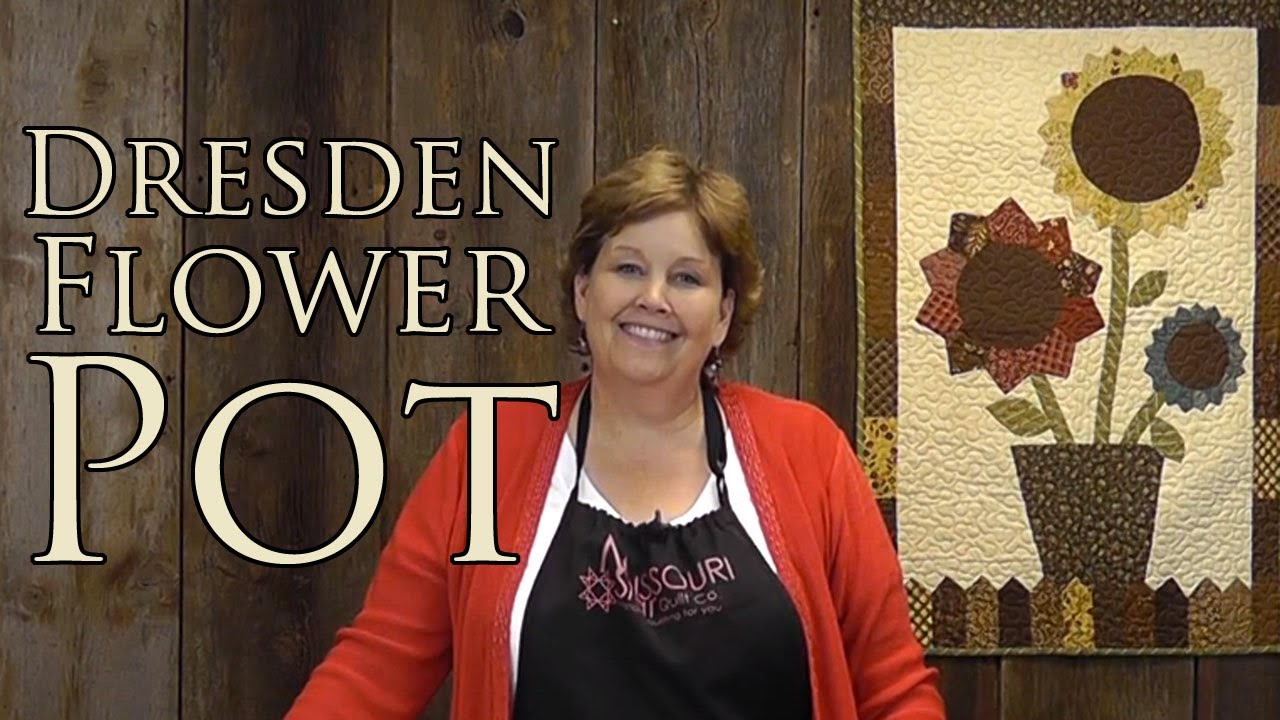 The Dresden Flower Pot: Easy Applique With Charm Packs!