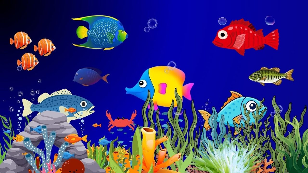 Fish Lullaby 🐟 Calming Undersea Animation 💤 Baby sleep music 💤 Soothing fishes 🐟 