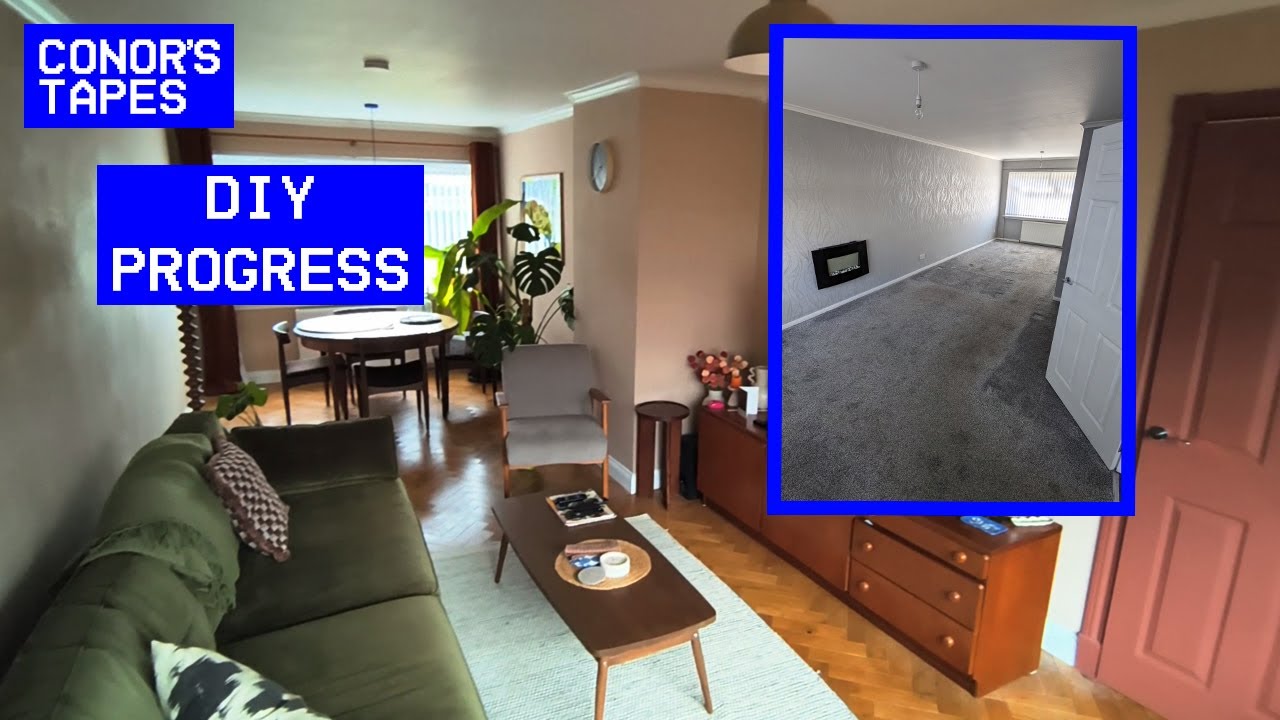 Living/dining room renovation - laying, staining and varnishing parquet/herringbone