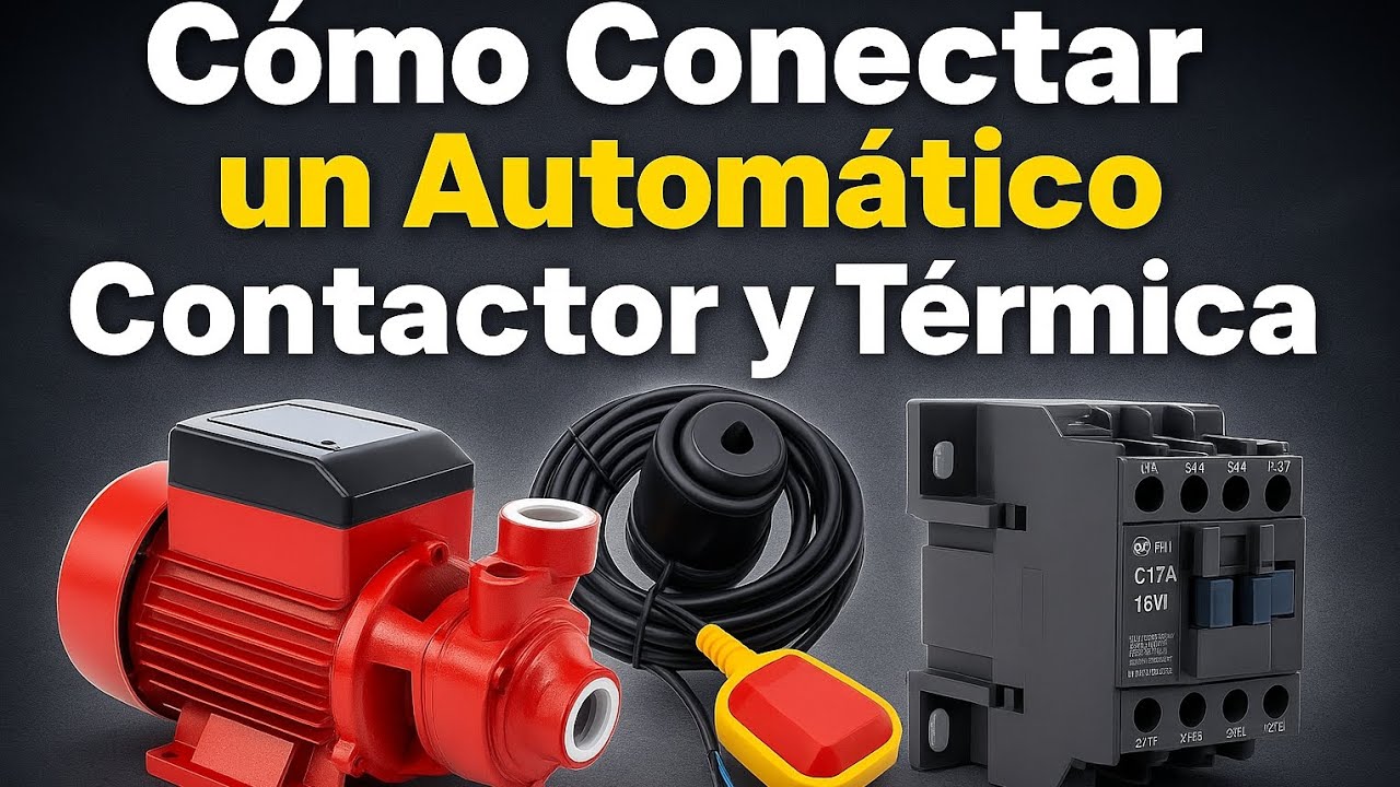 #como conectar una térmica contactor y automático paso a paso #electricidad 
