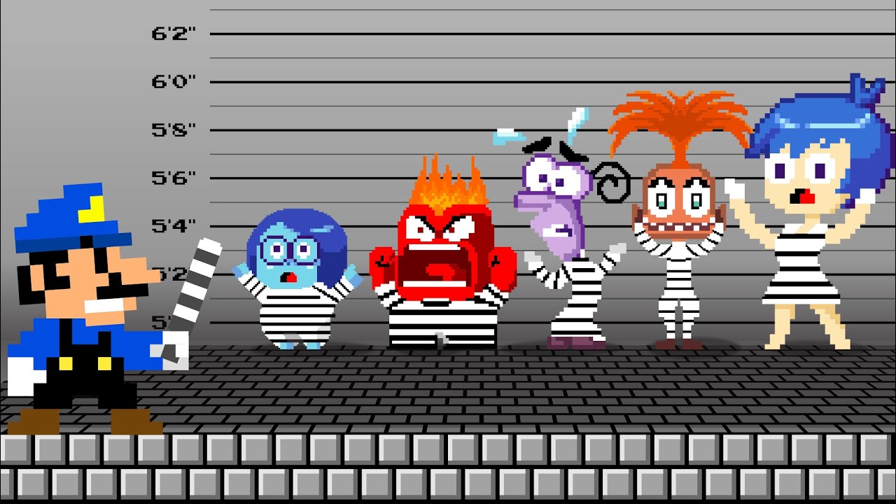 Mario Locked All Character Inside Out 2 In Prison For 24h Challenge