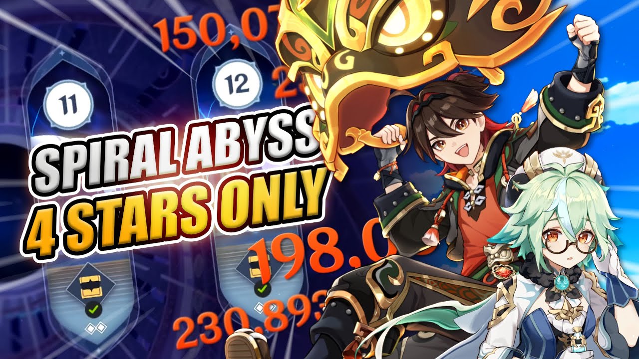 I FINALLY Used Gaming in The 4 Star Only Abyss Challenge | Genshin Impact