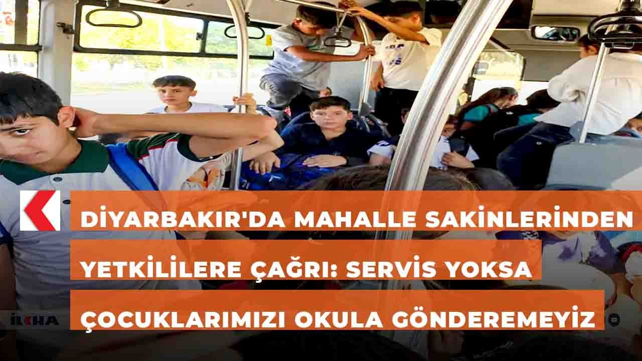 Diyarbakır'da mahalle sakinlerinden yetkililere çağrı: Servis yoksa çocuklarımızı okula gönderemeyiz