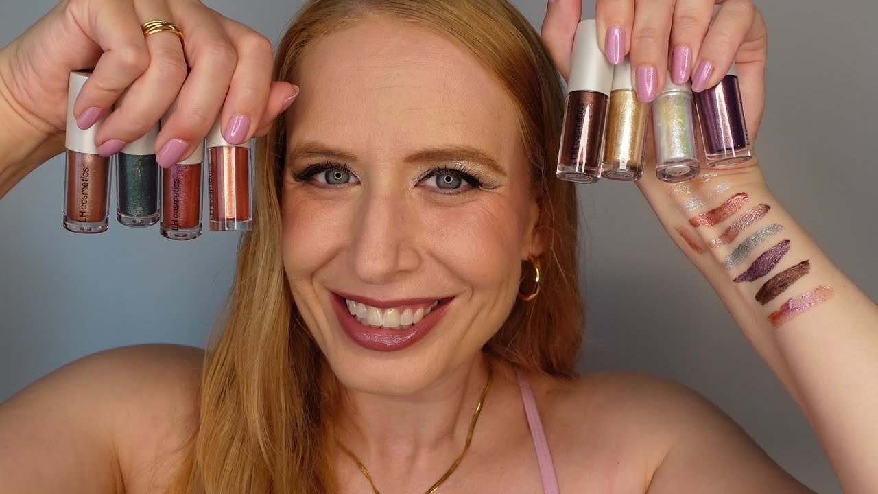 LH Cosmetics SPARKL | SWATCHES aller 8 Farben & Live-Schminki😊 | September 2024 | Julies Beautyinsel