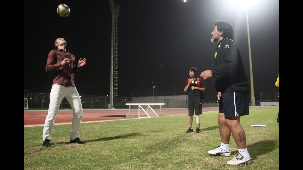 Robin van Persie and Maradona