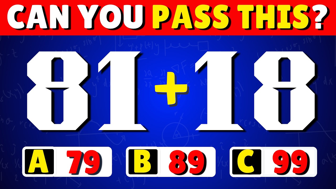 This Math Quiz Gets Harder Every Question! 🤓➗