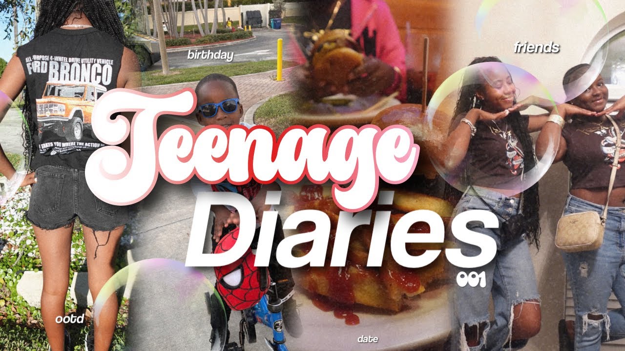 teenage diaries 001✰ birthday party, cousin date , friends, late night bible study etc 
