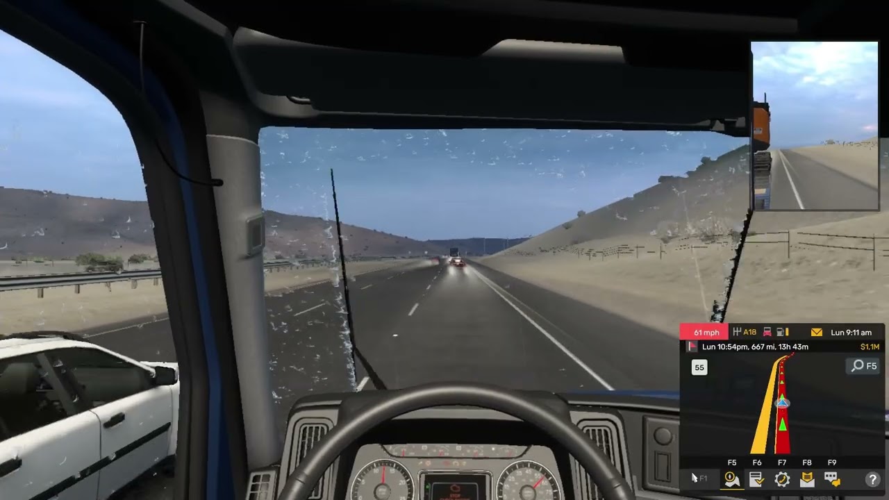 Jugando a American Truck Simulator Sin Comentar