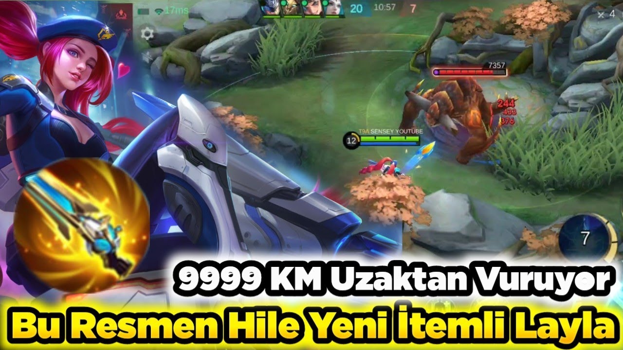 Yuhhh Bu Hile Gibi Olmuş Yeni İtem Kaotik Silah İle Layla 9999KM Uzaktan Vuruyor Mobile Legends