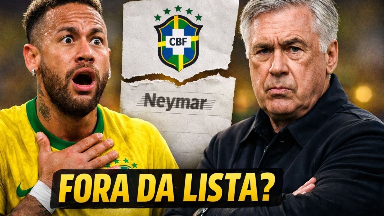 SUMIU DA LISTA? ANCELOTTI FECHA 18 NOMES E NEYMAR DEIXA DE SER PRIORIDADE NA COPA!