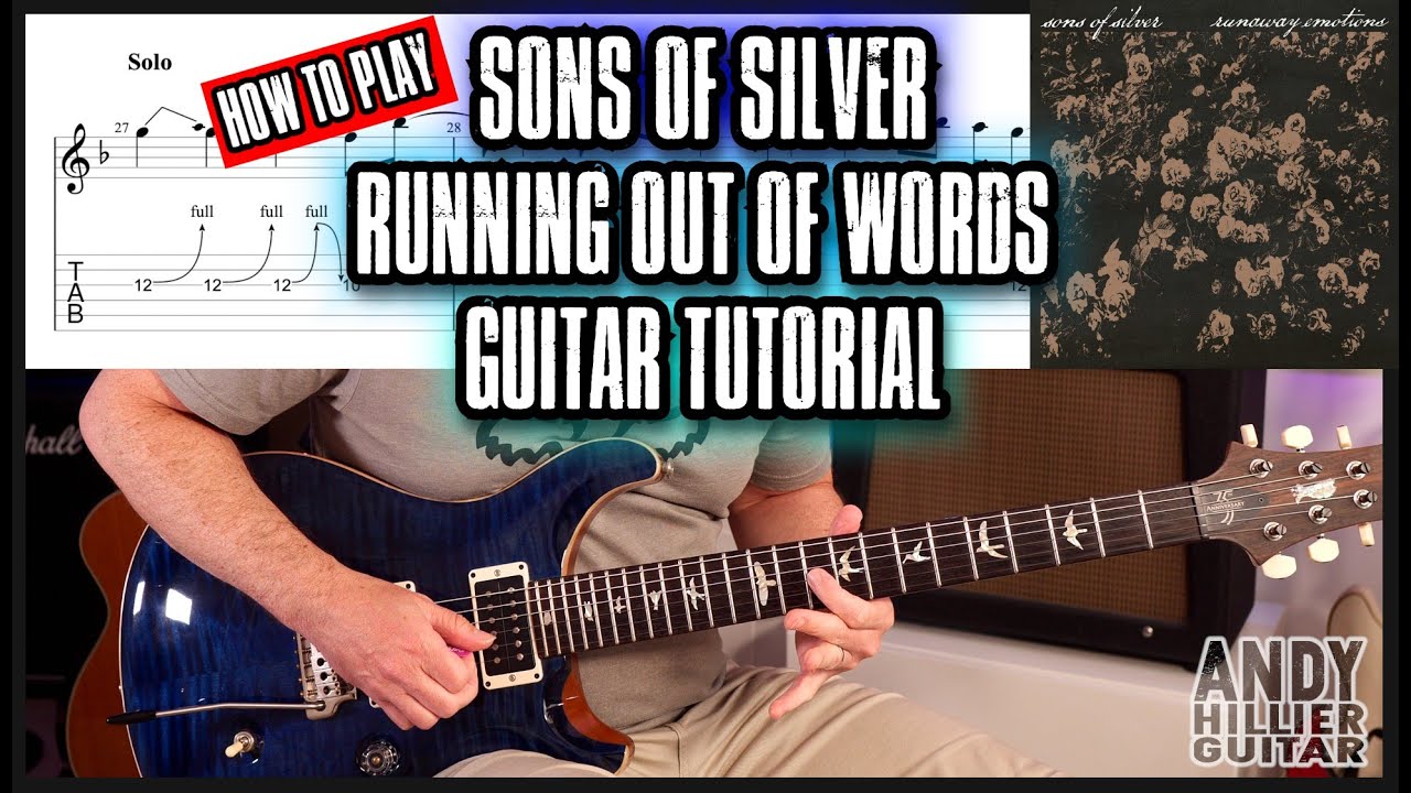 Sons Of Silver – Running Out Of Words | Урок игры на гитаре (аккорды + риффы)