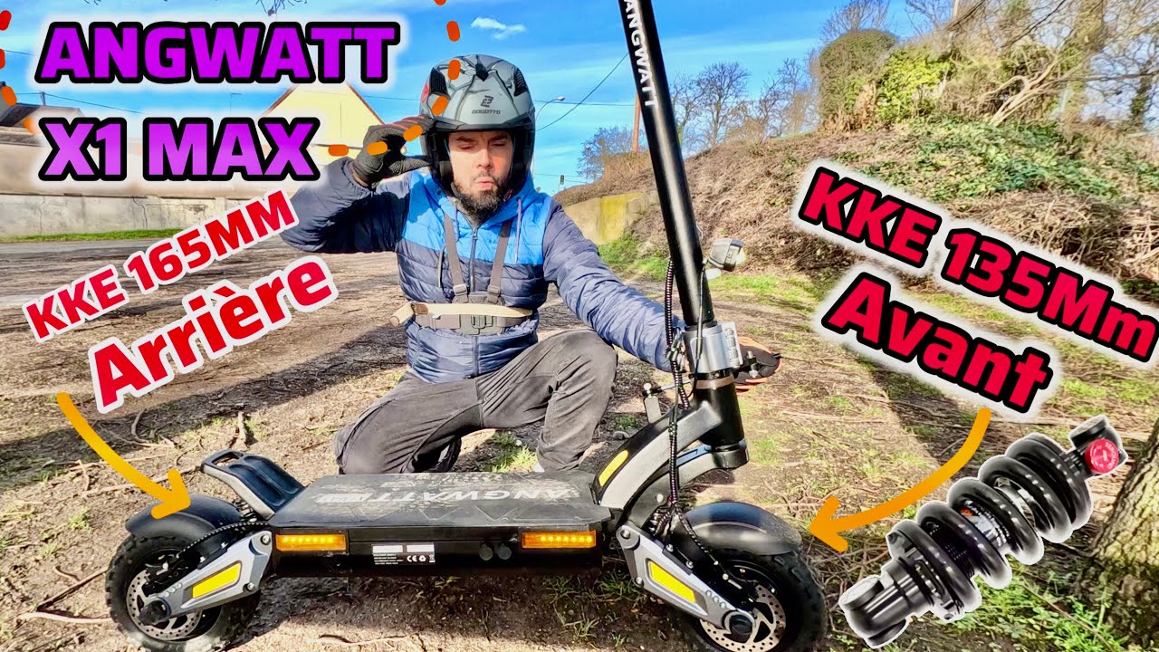 ANGWATT X1 MAX 72V AMORTISSEUR KKE HYDRAULIQUE TROTTINETTE ELECTRIQUE #pourtoi #rider #foryou #fyp
