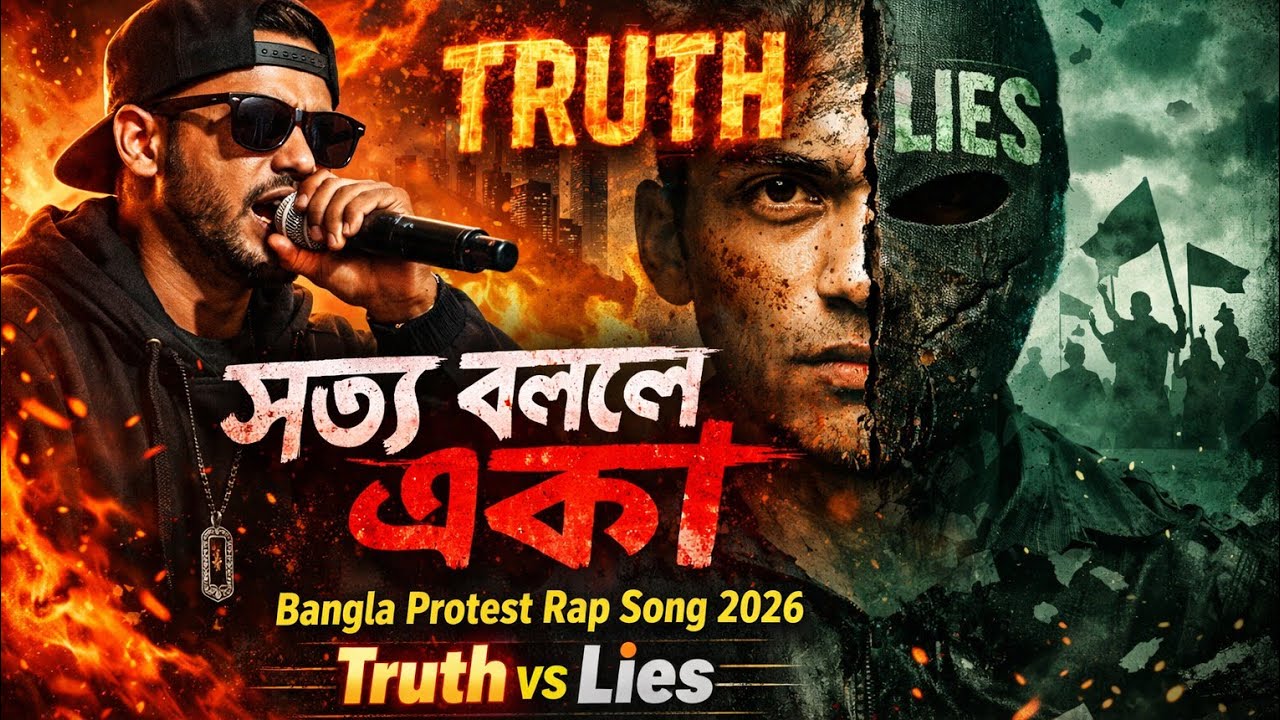 সত্য বললে একা | Bangla Protest Rap Song 2026 | Truth vs Lies | High Speed Rap