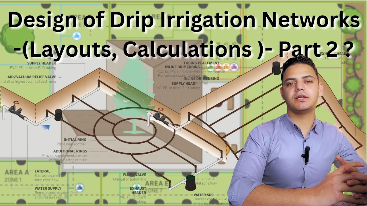 Design of Drip Irrigation Networks - (Layouts, Calculations) - Part 2