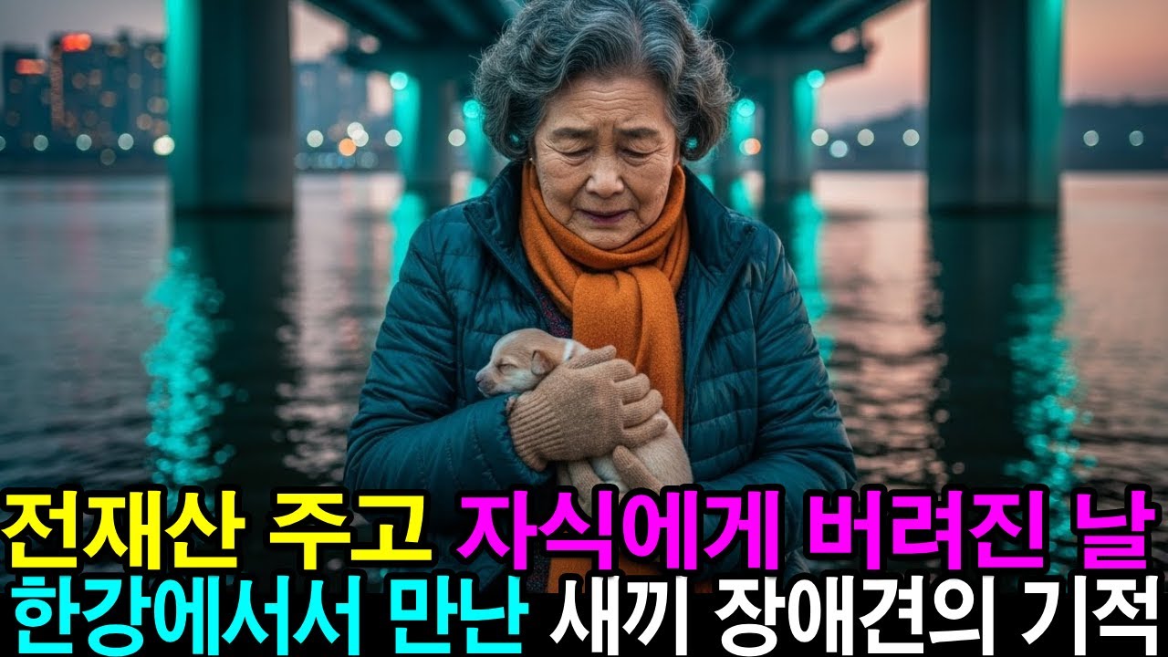한강에 들어가려던 순간 … 바위 아래서 울던 버려진 ‘눈먼 강아지’가 날 살렸습니다.  ㅣ노후사연ㅣ감동사연ㅣ시니어드라마ㅣ오디오북 ㅣ사연라디오