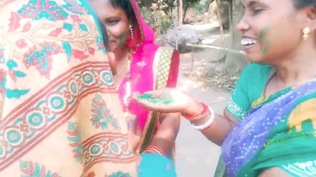 ବାପ ଘରେ  କେମିତି ପାରିଲୁ ହୋଲି #mamata susha life ❤️❤️ village life #vairal volg 