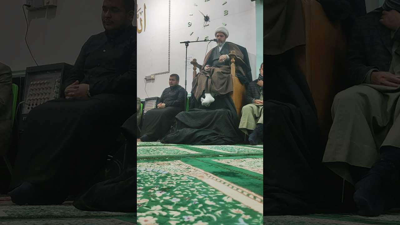 محاضرة الشيخ مصطفى ابو الطابوق في ذكرى استشهاد الإمام الكاظم ع في جامع الإمام المنتظر (عج)