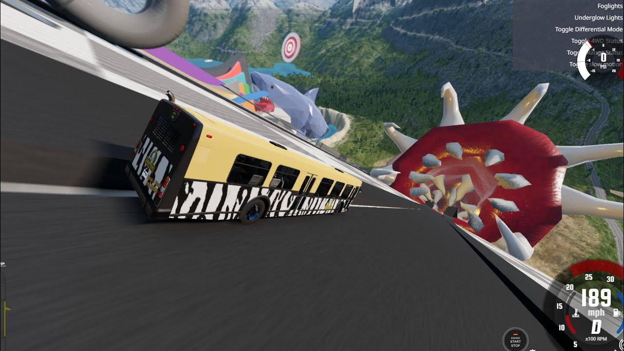 beamng drive car crash gameplay inpossible leap 