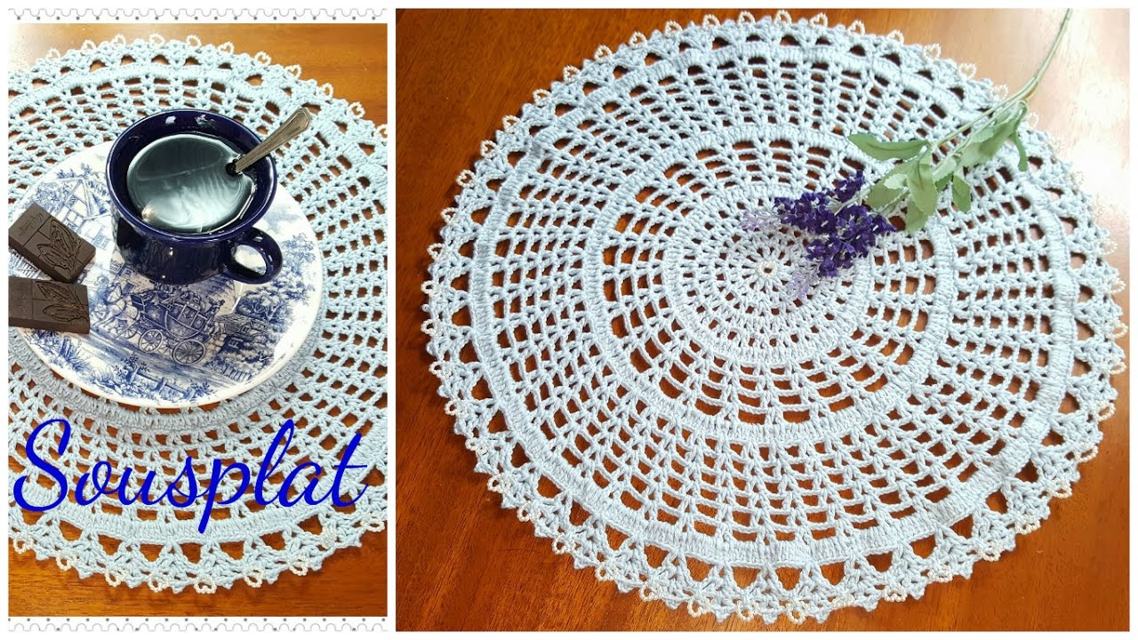 SOUSPLAT BELLA SUELI LEONARDI EM CROCHE [ toalhinhas ]