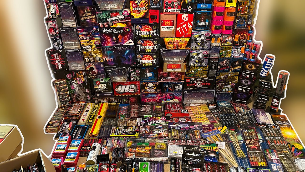Mein XXL Silvester Feuerwerk Sortiment 2023/2024 🤯💥 - Pyrotoast