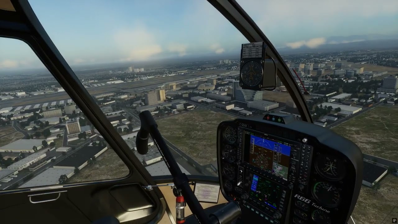 X-Plane 12 - KSNA To KNRS - Robinson R66