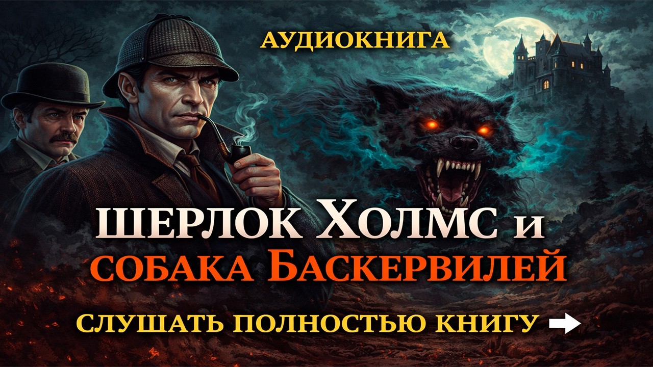 Шерлок Холмс — Собака Баскервилей | Полная аудиокнига | Артур Конан Дойл