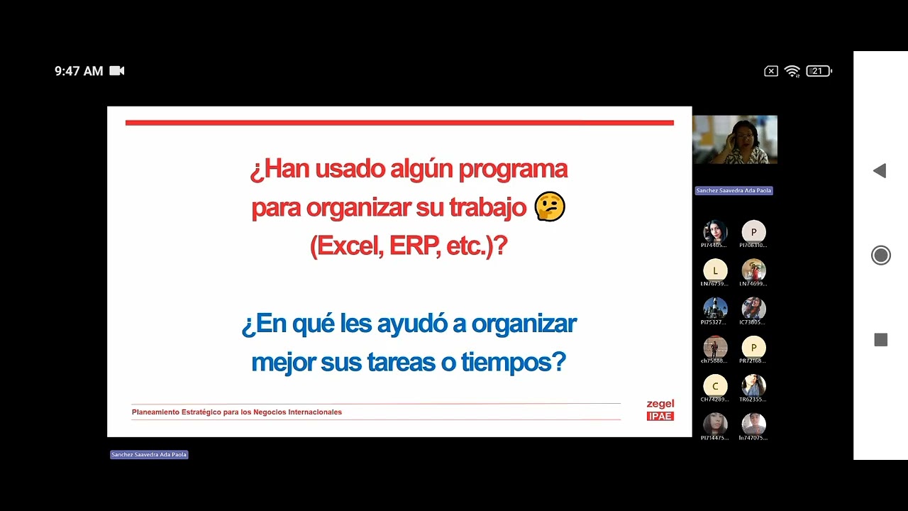 Planeamiento Estratégico - Diagrama de Gantt - Semana 11 - 8 ciclo 