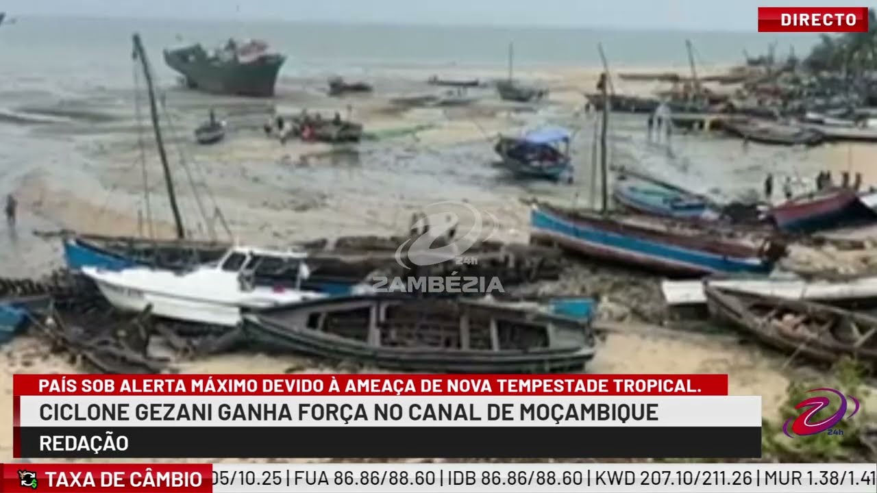 ALERTA MÁXIMO: CICLONE GEZANI GANHA FORÇA E AMEAÇA MOÇAMBIQUE| TV Zambézia 24h