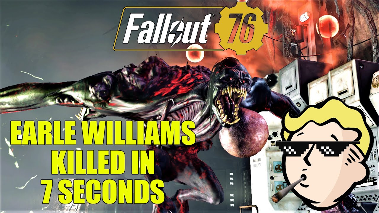 Fallout 76 - Earle Williams killed in 7 seconds.. Food Build (Record?)