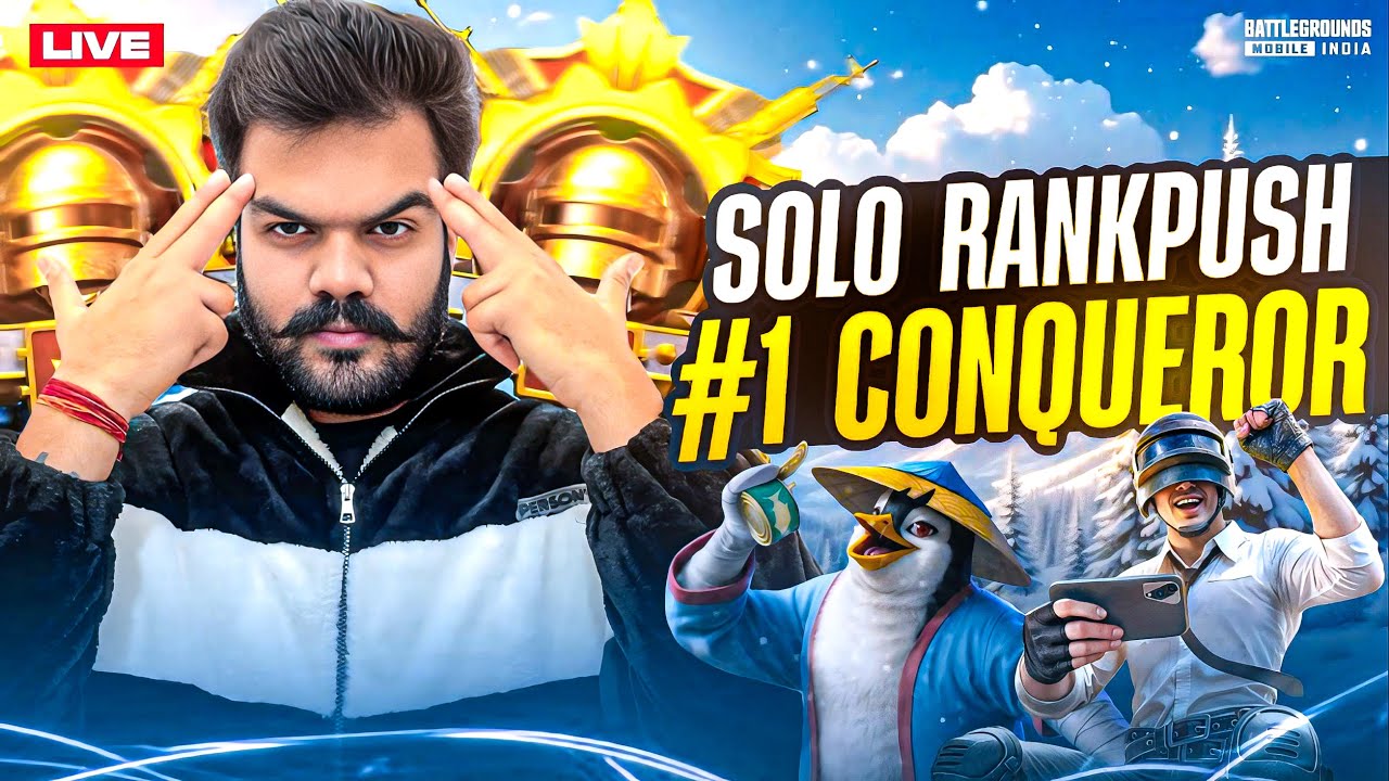 SOLO RANKPUSH TO #1 CONQUEROR | BGMI Solo Conqueror Tips And Tricks (HANDCAM)