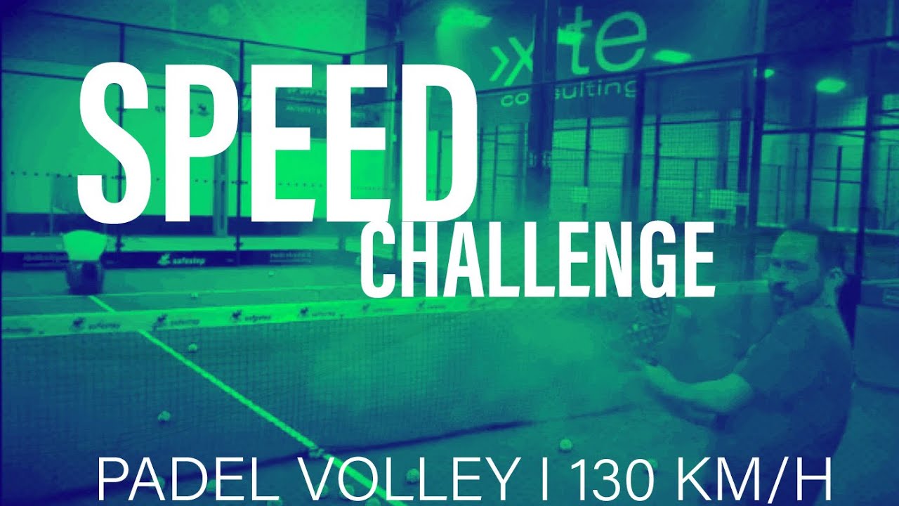 SPEED CHALLENGE MED BOLLMASKIN – padel volley i 130 km/h!