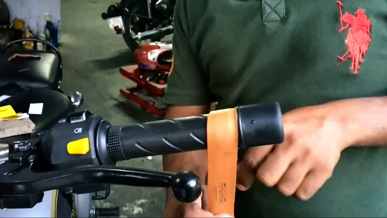 royal enfield bullet Trip Machine Company Grips Wrap Vintage Tan