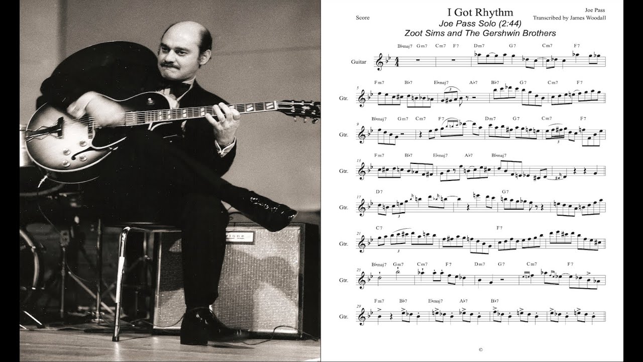 I Got Rhythm/Rhythm Changes - Joe Pass (Solo Transcription)