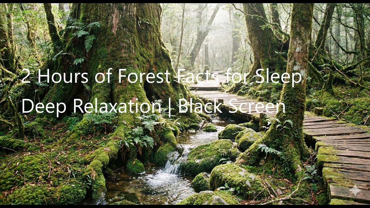 🌲 PEACEFUL FOREST SOUNDS FOR DEEP SLEEP & RELAXATION | BLACK SCREEN
