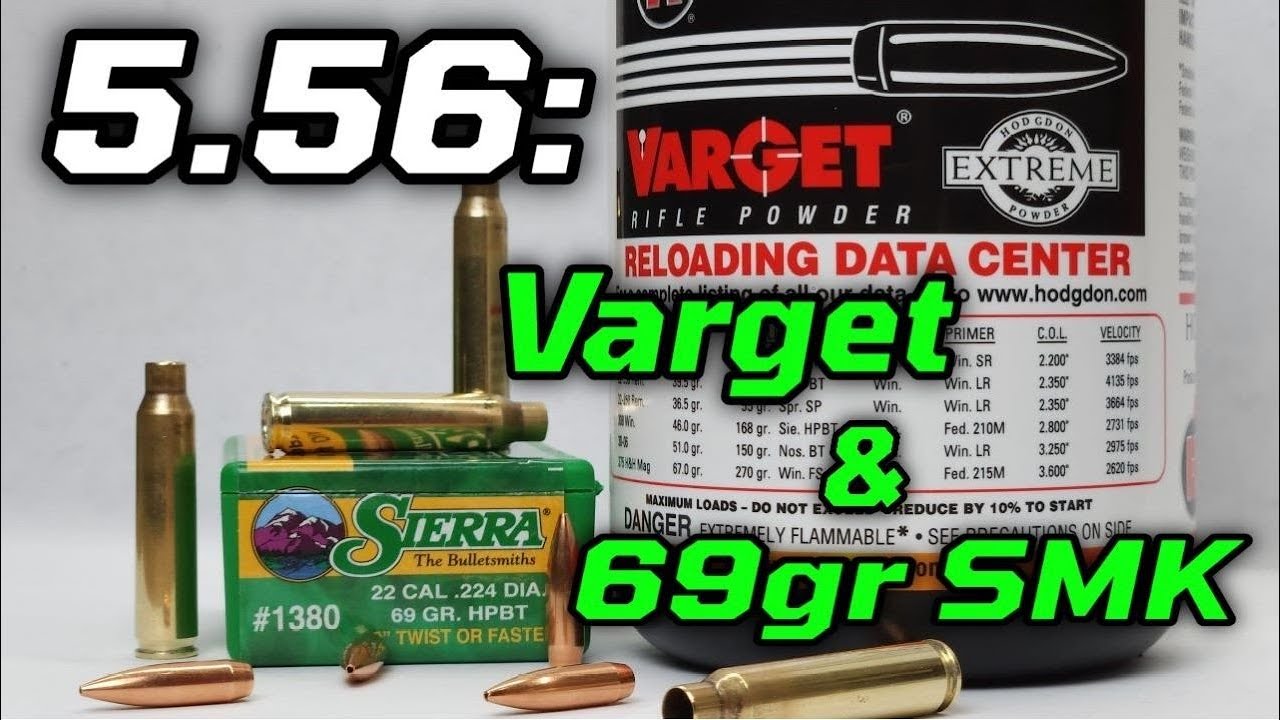5.56: 69-граммовая пуля Sierra Match-King с Varget