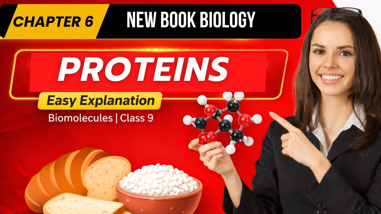 Protein | Structure, Functions & Types | Biomolecules Class 9 Biology |new book 2025|amino acids