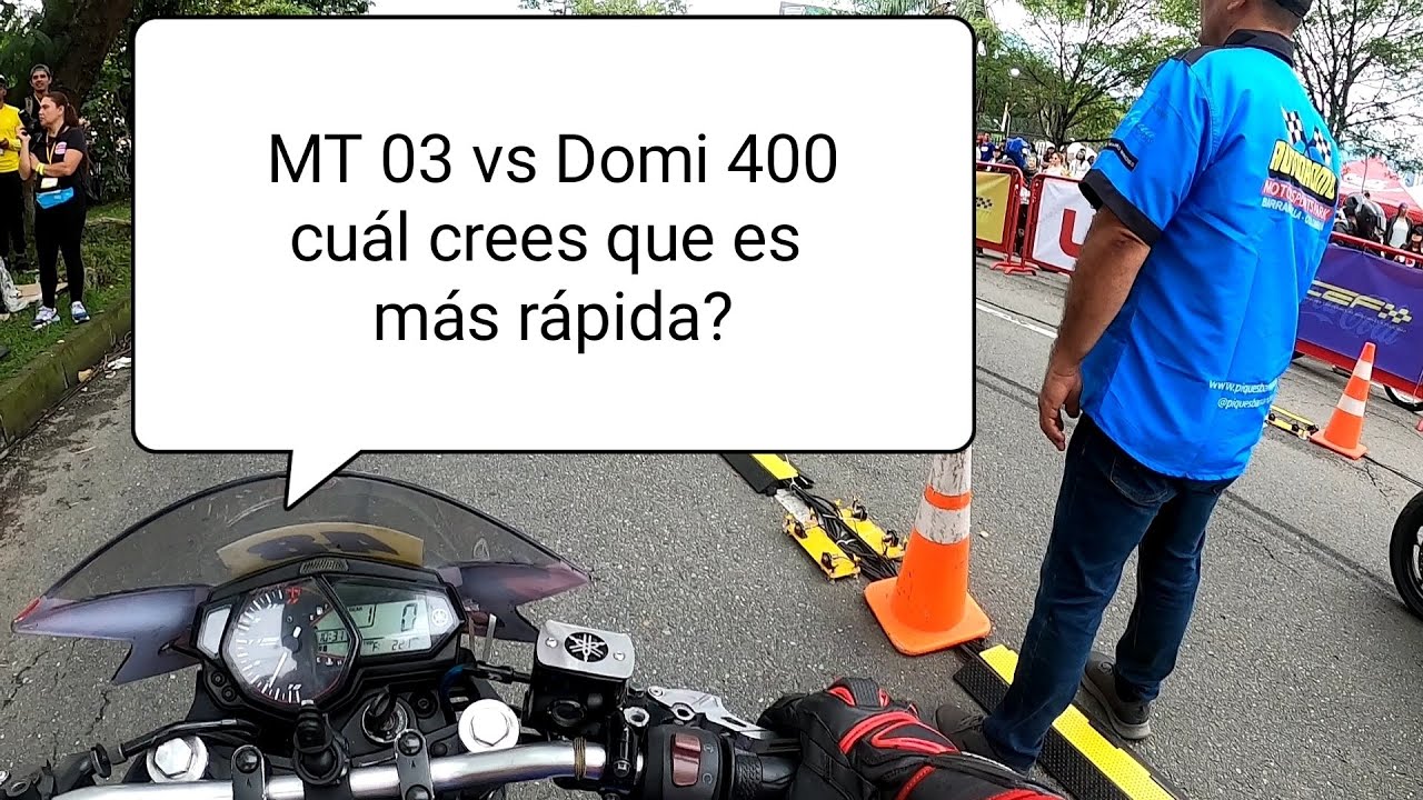 Prueba de Aceleraci&oacute;n: Yamaha MT 03 vs Bajaj Dominar 400 🚀 Cuarto de Milla &Eacute;pico