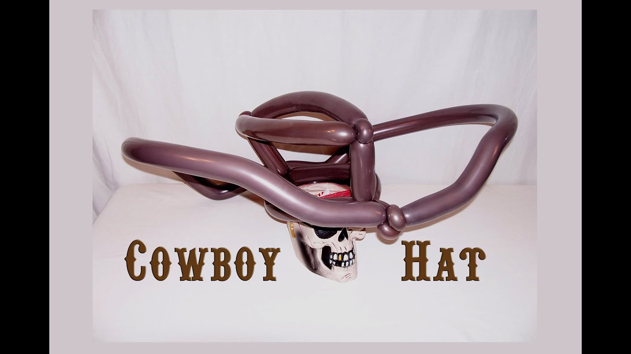 Learn how to make a balloon animal Cowboy Hat using balloon twisting