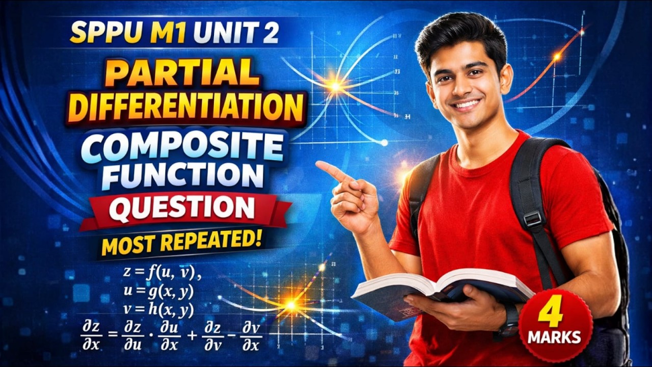 Partial Differentiation | Composite Function | 4 Marks Sure Question | SPPU