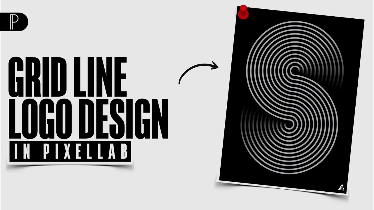 GRID LINE Logo Design In Pixellab | Logo Design in Android | Logo Tutorial