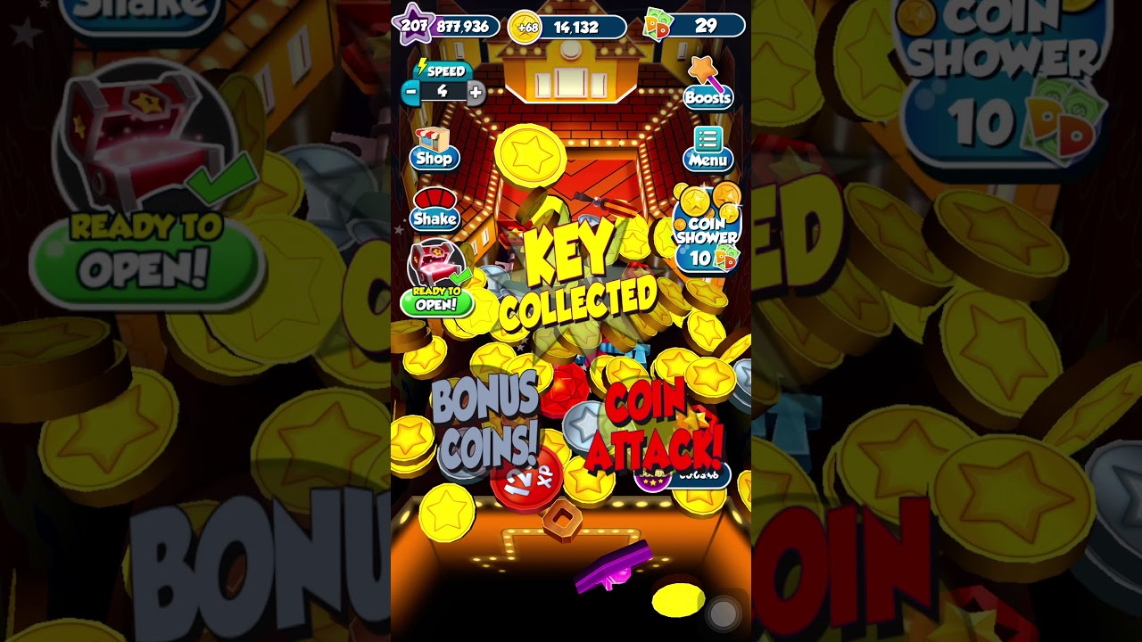 Dumping coins at Coin Dozer