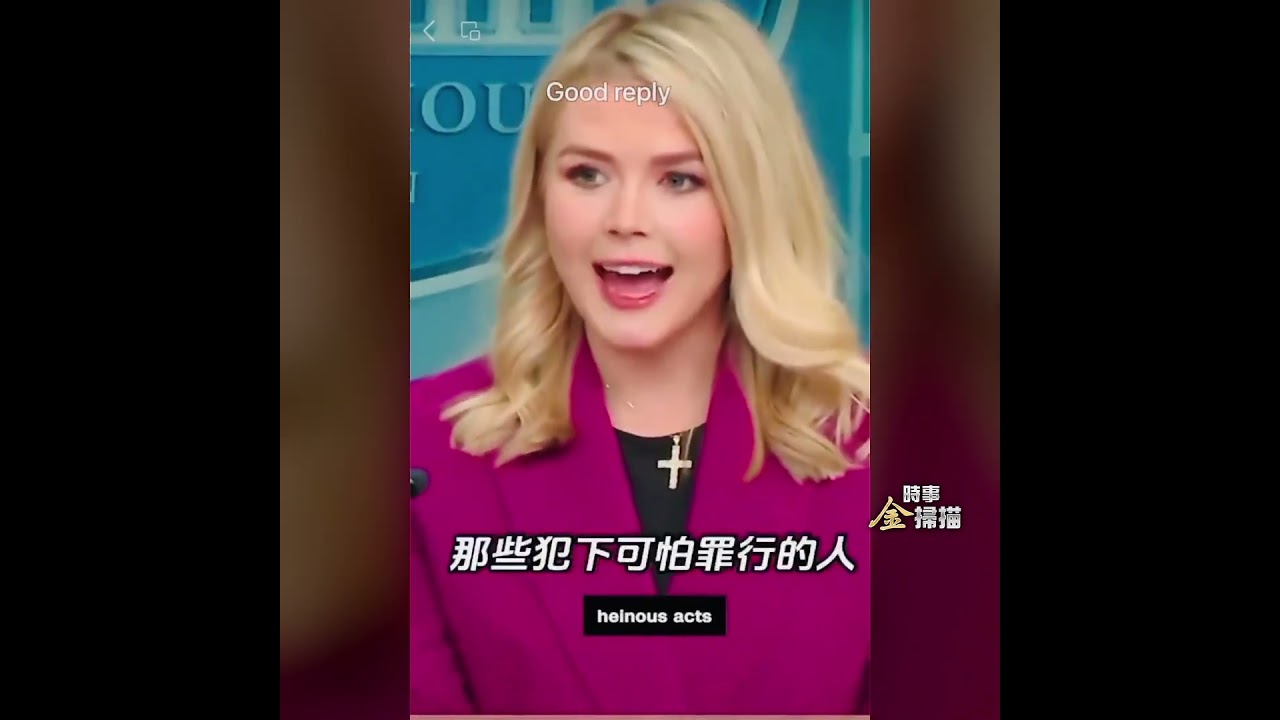 美國最年輕的白宮新聞發言人李維特亮相｜ #時事金掃描 #金然