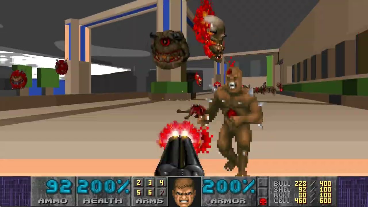 DOOM2 Paint It DOOM Map10 UV-MAX in 13:14.49