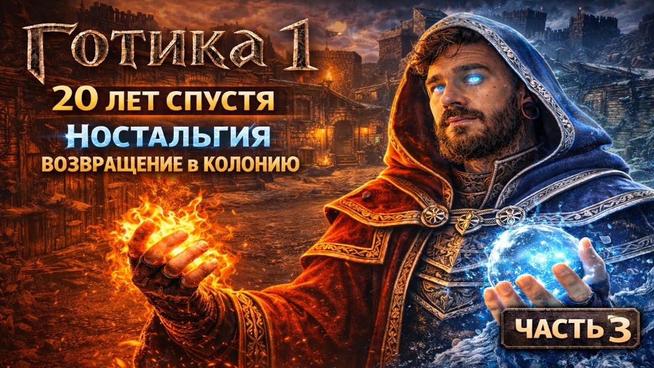 Gothic 1 спустя 20+ лет — возвращение в Колонию | Стрим