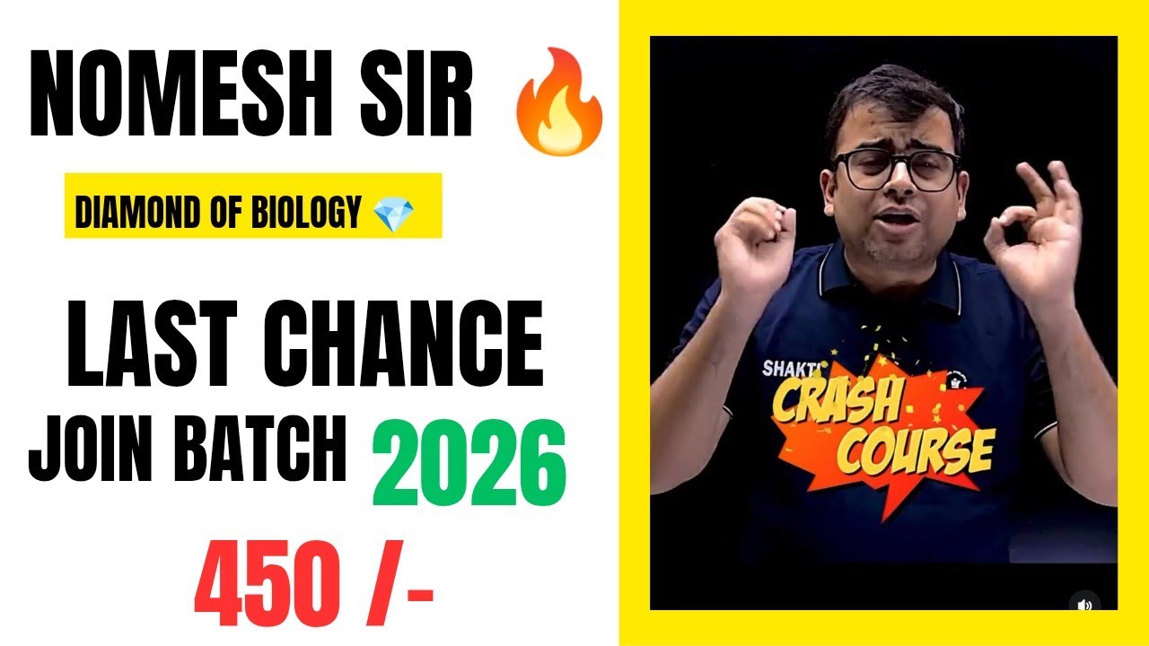 Nomesh Sir 🧿💕 &ndash; The Diamond of Biology | Ex-Allen, Aakash & PW Legend 💎📈 