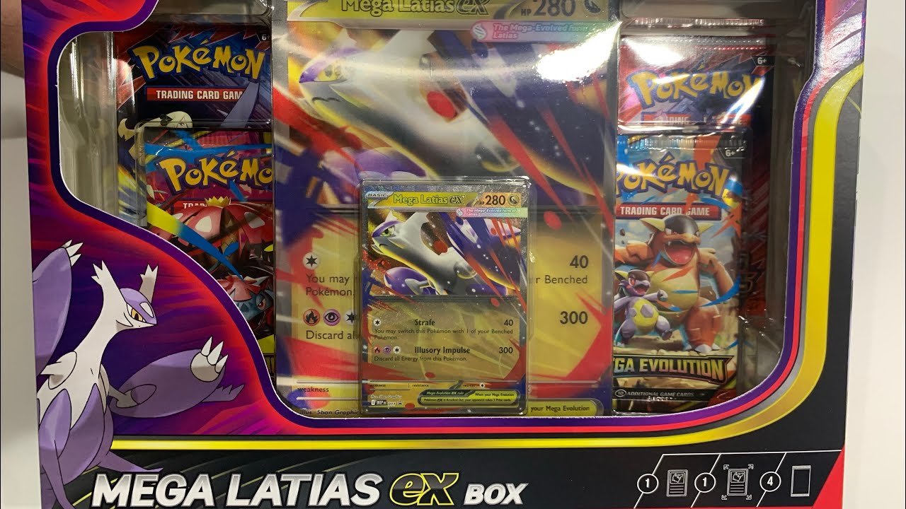 فتح صندوق بوكيمون لاتيوس العملاق اي اك ... Pokémon Mega Latias Ex Box Opening