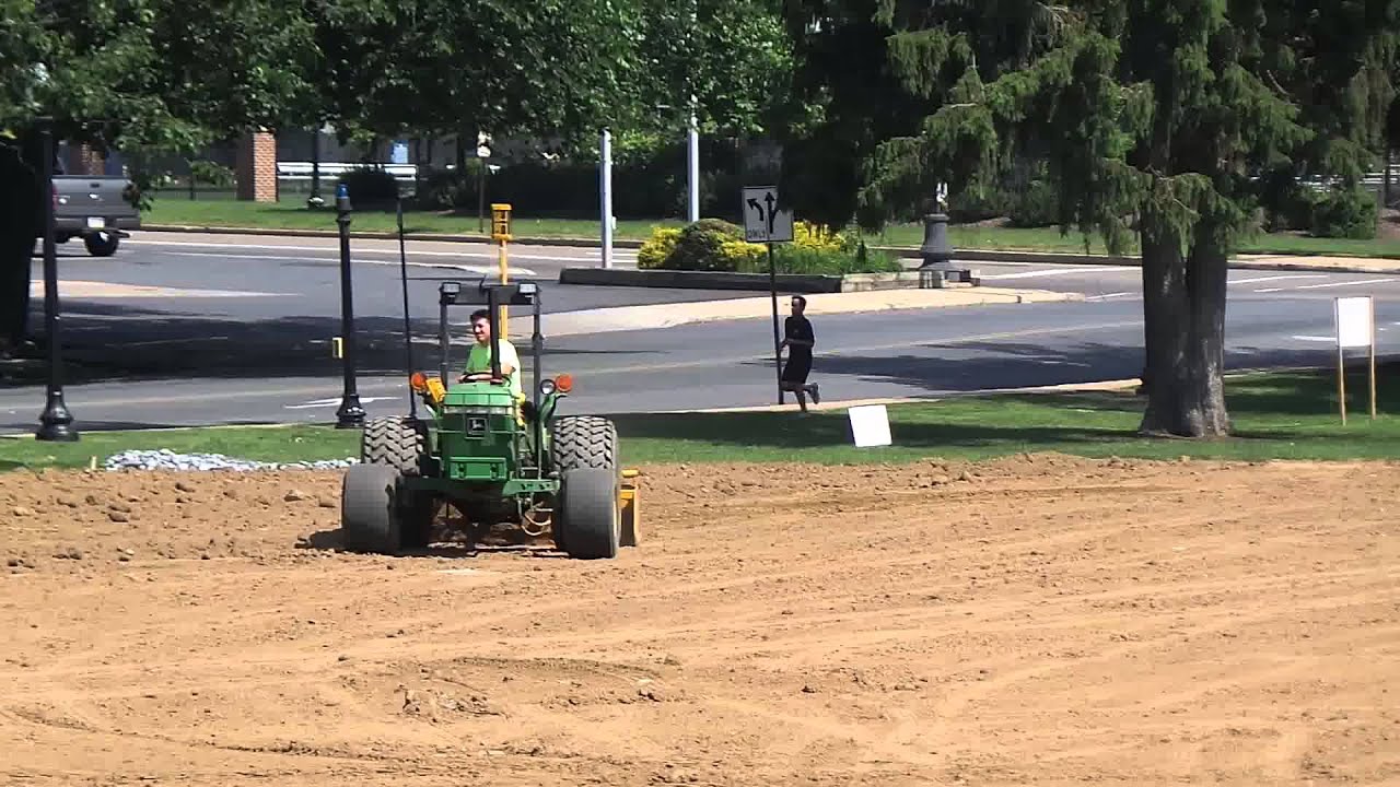F & M College - Practice Football Field - Laser Grading