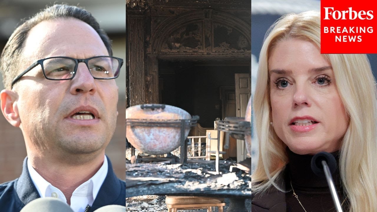 JUST IN: Bondi Asked If Fire At Gov. Shapiro's Mansion Will Be Investigated As Domestic Terrorism