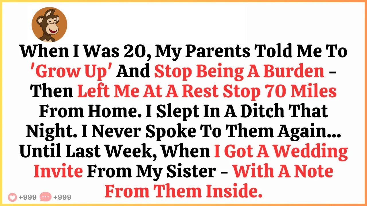 When I Was 20, My Parents Told Me To 'Grow Up' And Stop Being A Burden   Then Left Me At A Rest