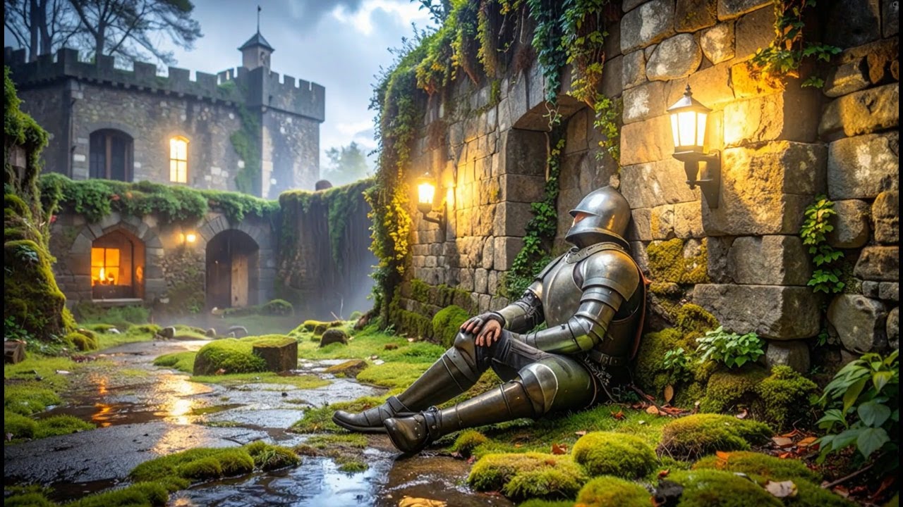 Rest Well, Traveler | Medieval Ambient Music & Rain